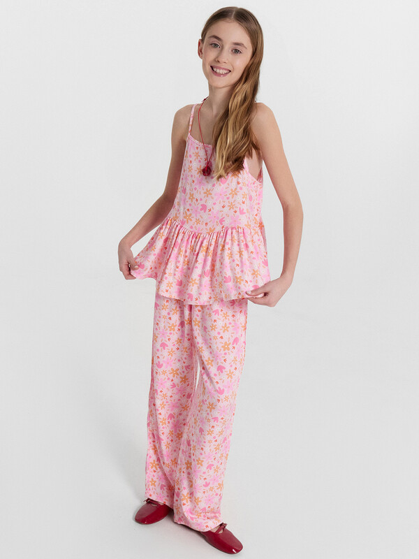 КОМПЛЕКТ ДЛЯ ДЕВОЧЕК (ТОП, БРЮКИ) 197733