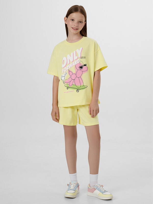 КОМПЛЕКТ ДЛЯ ДЕВОЧЕК (ФУТБОЛКА, ШОРТЫ) 397741