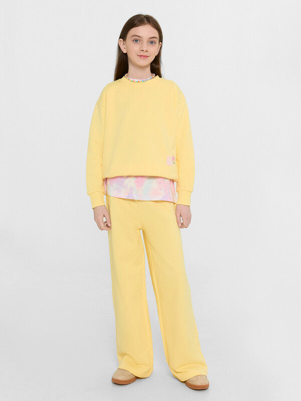 КОМПЛЕКТ ДЛЯ ДЕВОЧЕК (СВИТШОТ, БРЮКИ) 397749