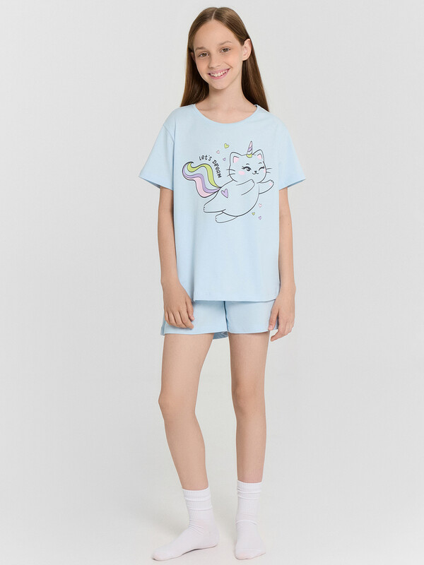 КОМПЛЕКТ ДЛЯ ДЕВОЧЕК (ФУТБОЛКА, ШОРТЫ) 567727