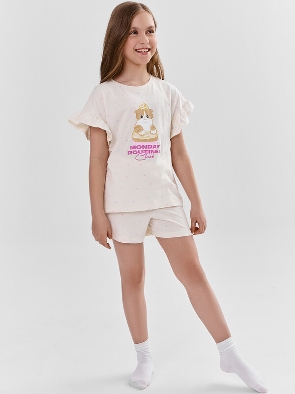 КОМПЛЕКТ ДЛЯ ДЕВОЧЕК (ФУТБОЛКА, ШОРТЫ) 567744