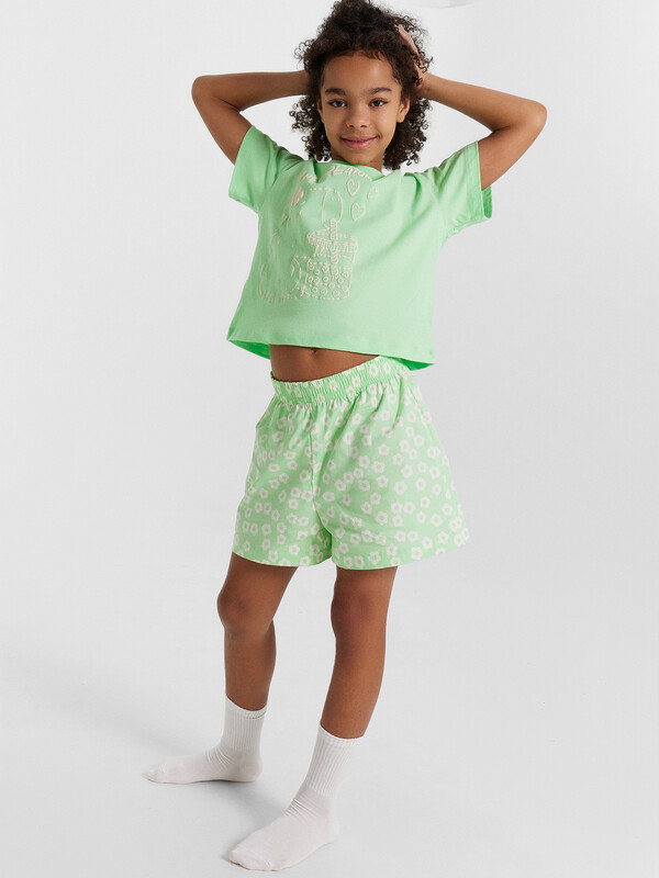 КОМПЛЕКТ ДЛЯ ДЕВОЧЕК (ФУТБОЛКА, ШОРТЫ) 567748