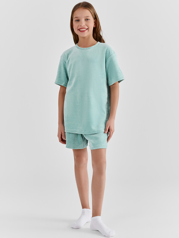 КОМПЛЕКТ ДЛЯ ДЕВОЧЕК (ДЖЕМПЕР, ШОРТЫ) 567761