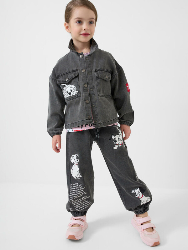 Куртка текстильная джинсовая для девочек