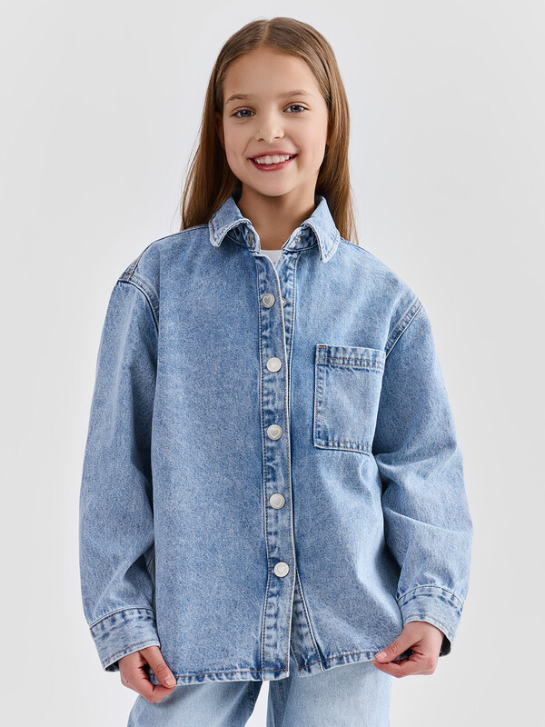 КУРТКА ДЖИНСОВАЯ ДЛЯ ДЕВОЧЕК 2026-1DJG1002-1