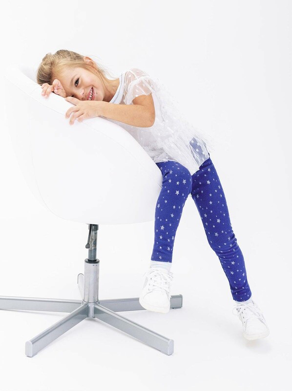 Леггинсы для девочек CONTE Ультрамодные джеггинсы с термоэффектом STAR WAY, 18С-575ДТСП royal blue S