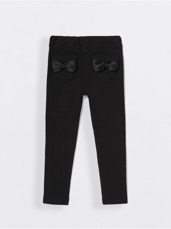 Леггинсы для девочек CONTE Экстрамягкие джеггинсы с термоэффектом BABY BOW, 18С-578ДТСП nero BABY BO