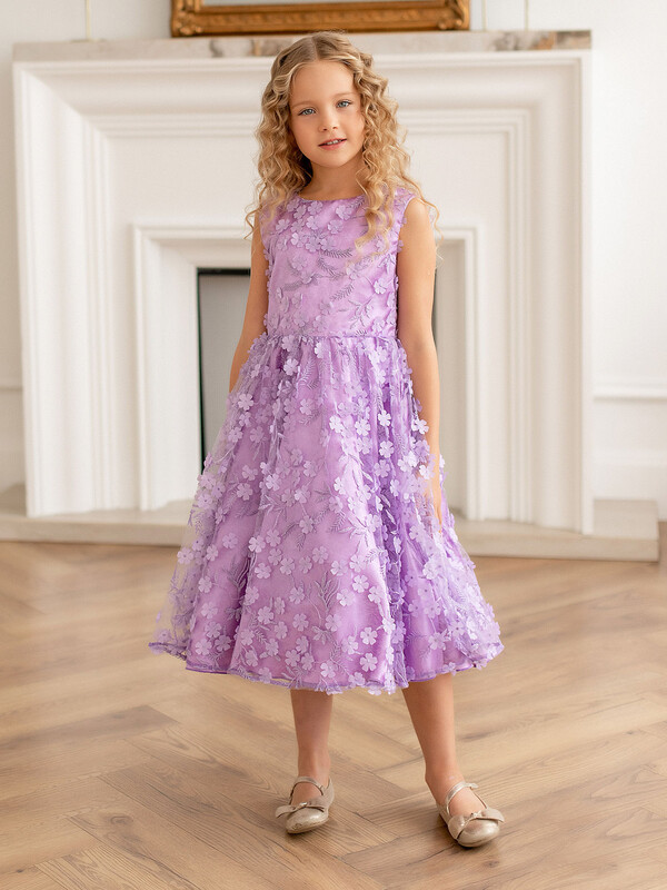 025 п23 Платье "Камилла"  цветы