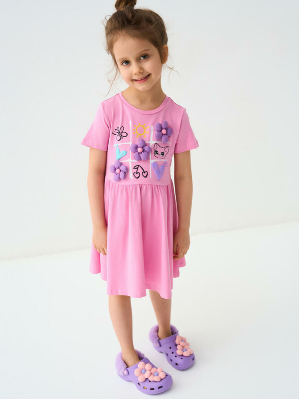 Платье трикотажное для девочек
