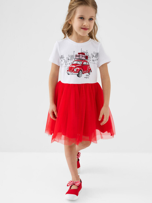 Платье трикотажное для девочек