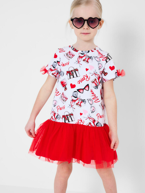 Платье трикотажное для девочек