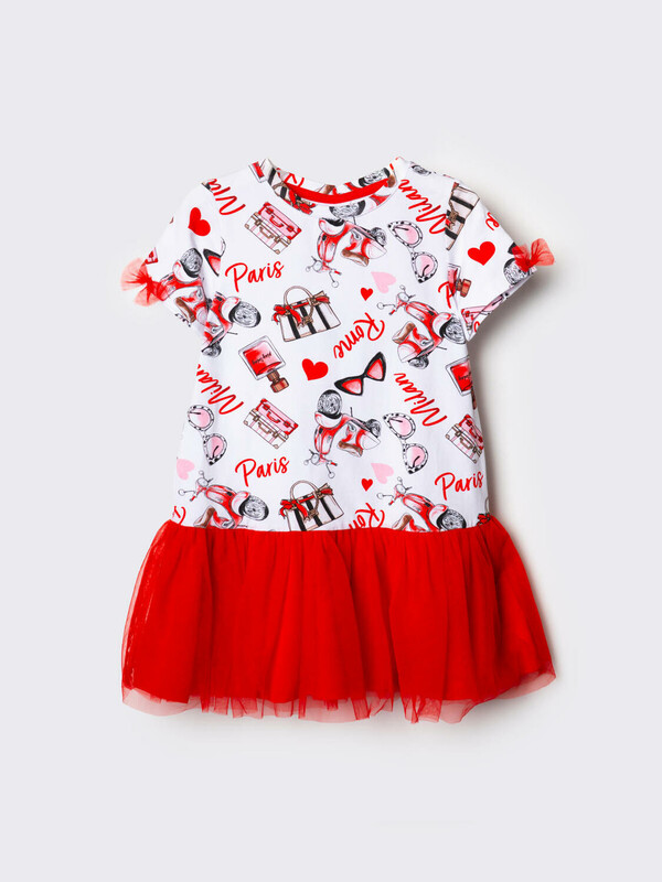 Платье трикотажное для девочек