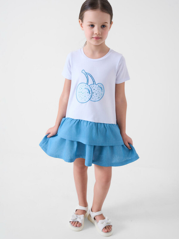 Платье трикотажное для девочек