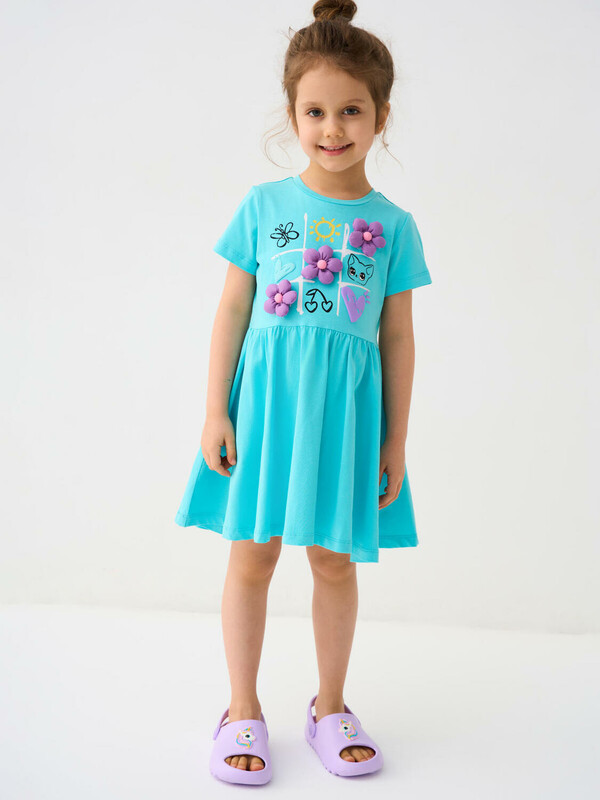 Платье трикотажное для девочек