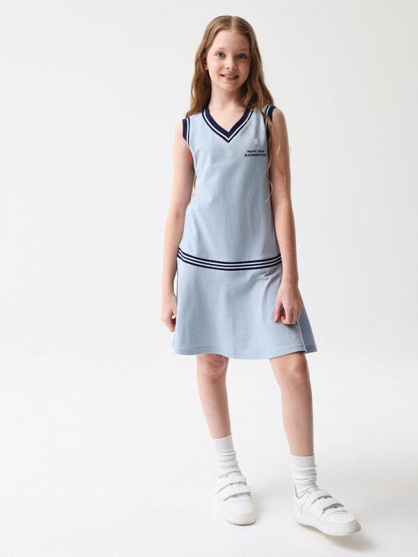 45037 Платье с короткими рукавами D1140.01