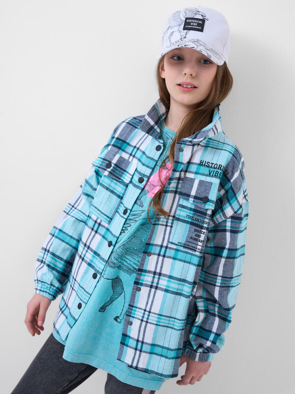 Рубашка текстильная для девочек