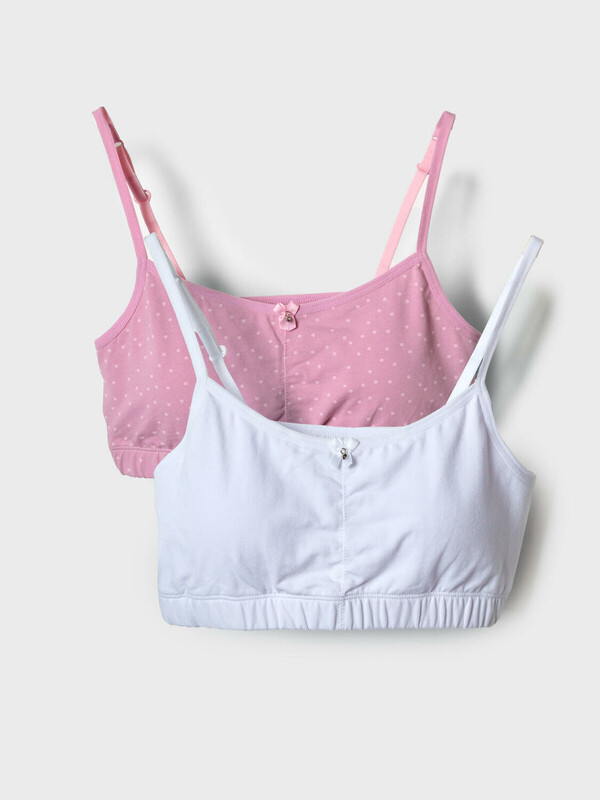 Топ трикотажный для девочек, 2 шт в комплекте