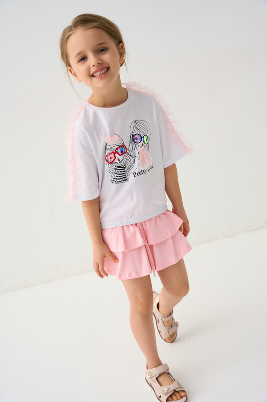 Юбка-шорты трикотажные для девочек