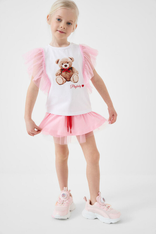 Юбка-шорты трикотажные для девочек