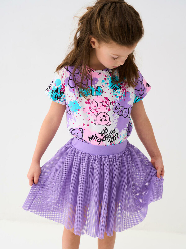 Юбка-шорты трикотажные для девочек