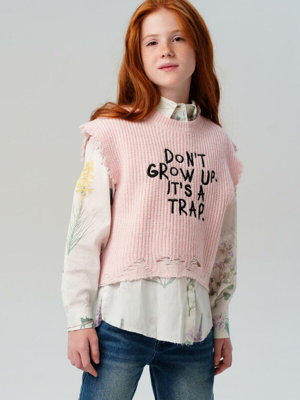 Жилет трикотажный для девочек