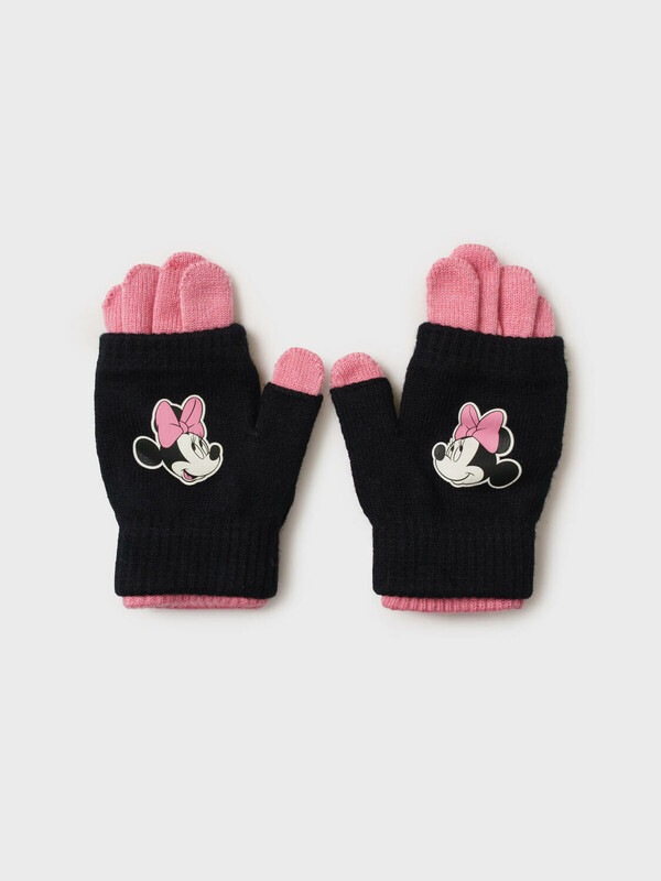 Комплект трикотажный для девочек: митенки, перчатки