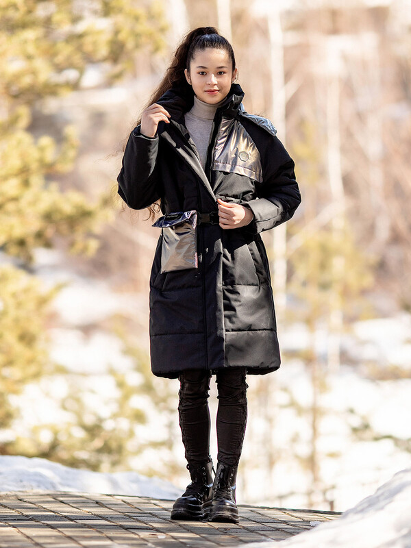 135-23з-2 Пальто для девочки "Сицилия"