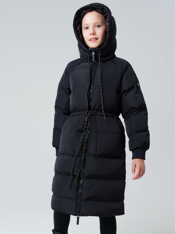 Пальто текстильное с полиуретановым покрытием для девочек