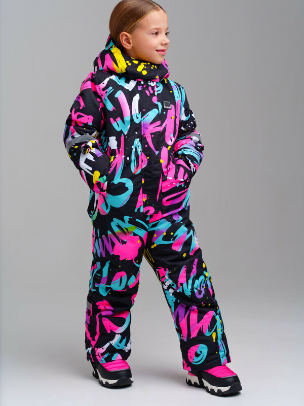 Комбинезон текстильный с полиуретановым покрытием для девочек