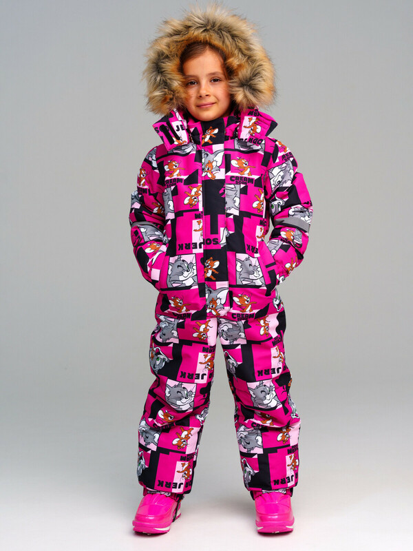 Комбинезон текстильный с полиуретановым покрытием для девочек