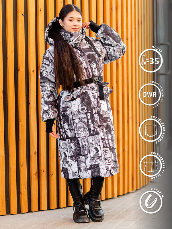 443-24з-2 Пальто для девочки "БЭККИ"