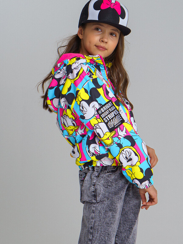 Куртка текстильная для девочек (ветровка)