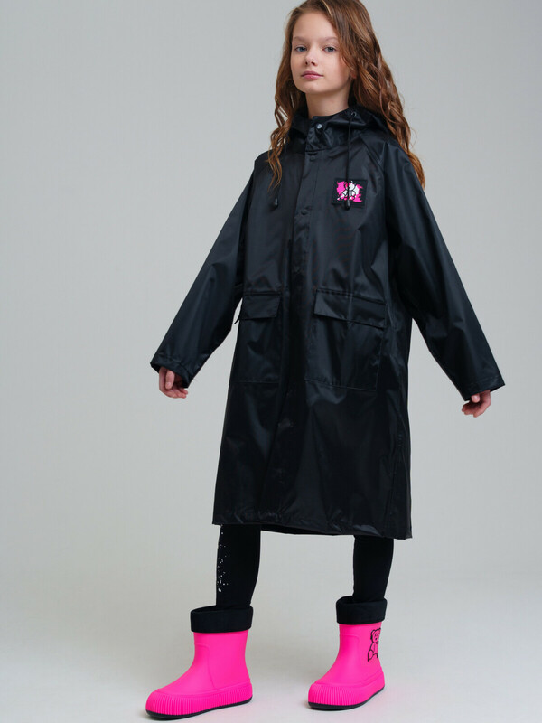Плащ текстильный с ПВХ покрытием для девочек