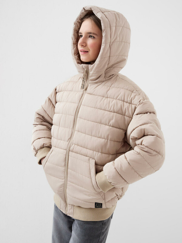 Куртка текстильная с полиуретановым покрытием для девочек