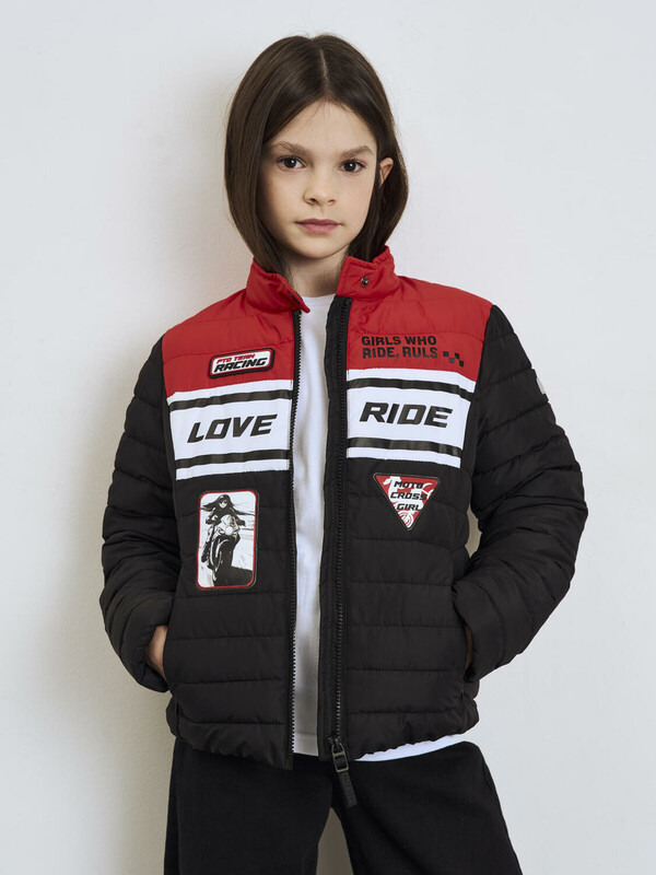 Куртка текстильная с полиуретановым покрытием для девочек