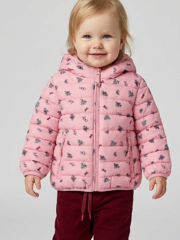 Куртка детская текстильная с полиуретановым покрытием для девочек