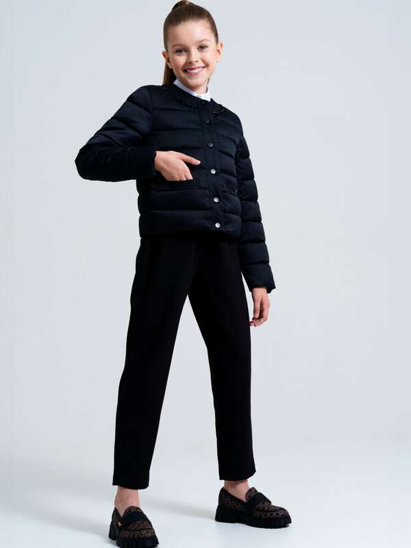 Куртка текстильная с полиуретановым покрытием для девочек