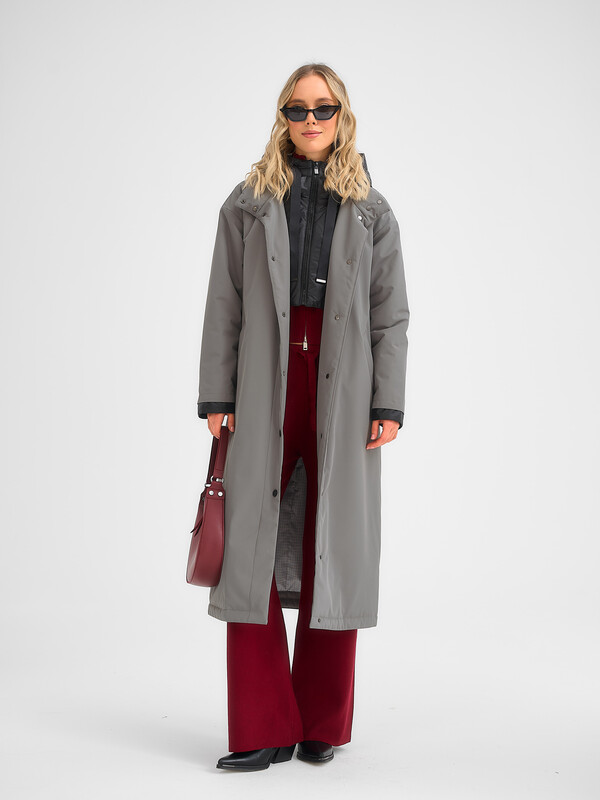 Плащ утепленный