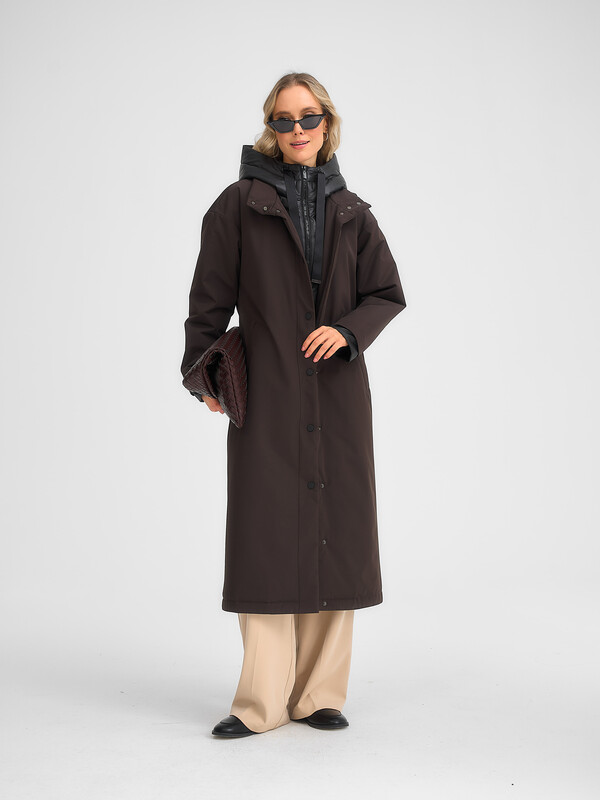 Плащ утепленный