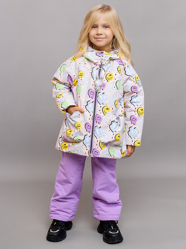 616-24в-2 Комплект для девочки со снудом "Элина"