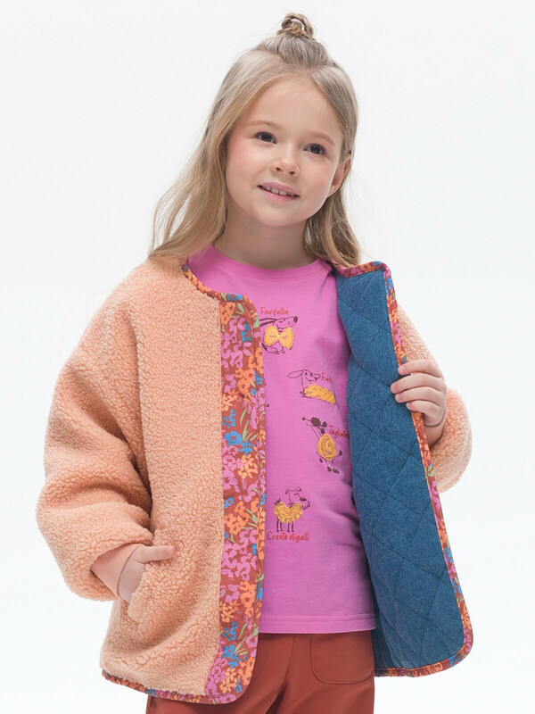 двусторонняя куртка для девочек