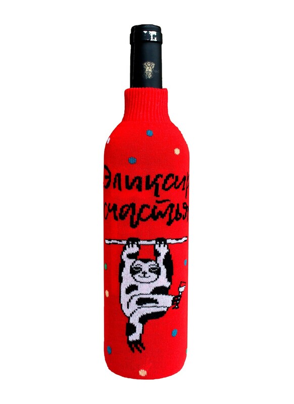Новогодние БРЕСТСКИЕ ЧЕХОЛ ДЛЯ БУТЫЛКИ 4004