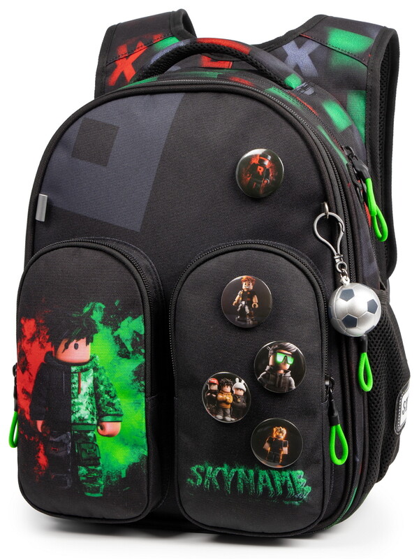 Рюкзак SkyName R9-4 + брелок мячик + значки