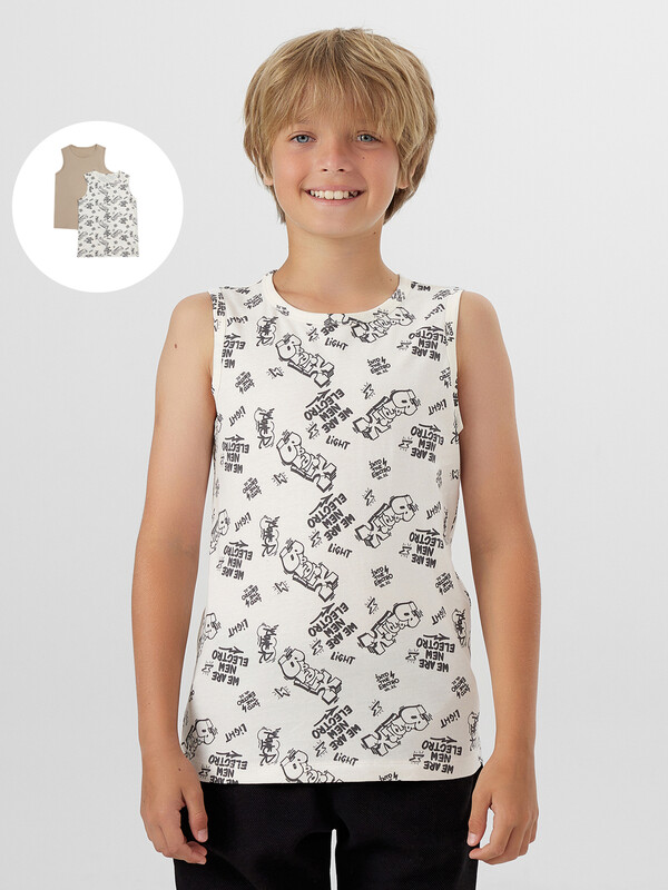 МАЙКА  ДЛЯ МАЛЬЧИКОВ (2ШТ) 423344-2