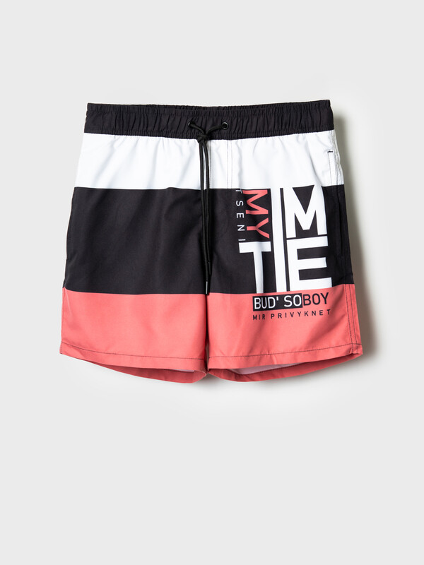 Шорты текстильные плавательные для мальчиков, средней длины