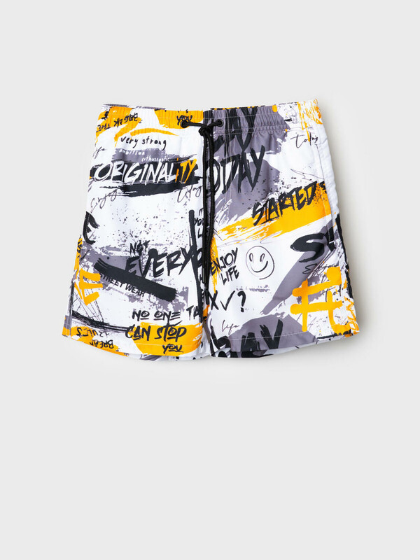 Шорты текстильные плавательные для мальчиков, средней длины