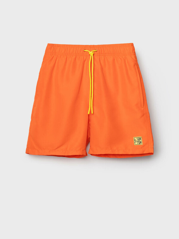 Шорты текстильные плавательные для мальчиков, средней длины