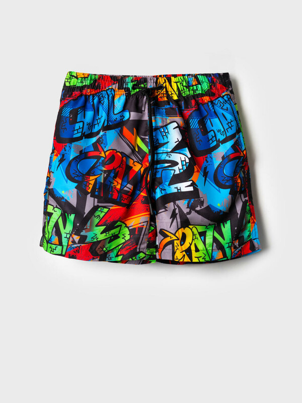 Шорты текстильные плавательные для мальчиков, средней длины