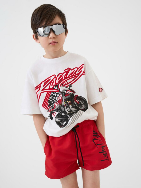 Шорты текстильные плавательные для мальчиков, короткие 