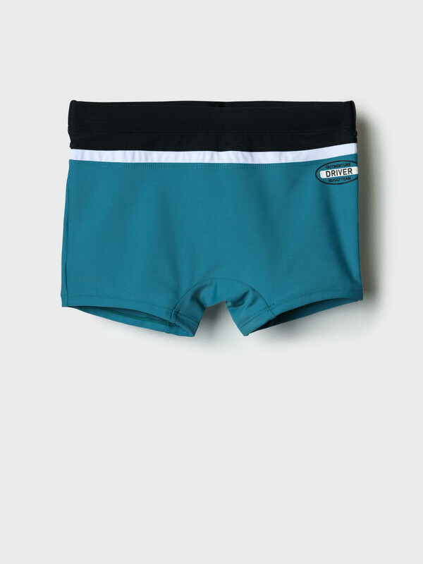 Плавки-шорты трикотажные для мальчиков, средней длины